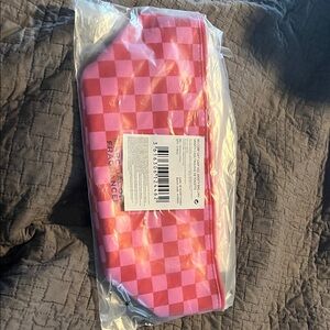 Marc Jacobs Pink Checkered Pouch